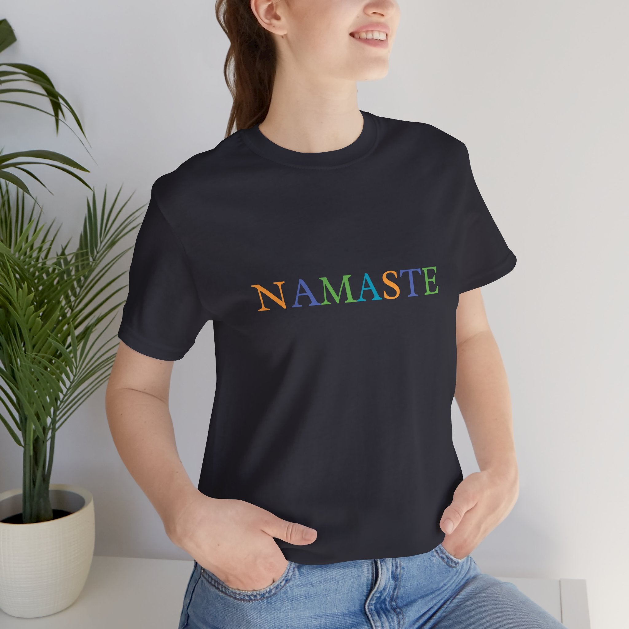Tramunquiero NAMASTE Camiseta Unisex con Cuello Redondo