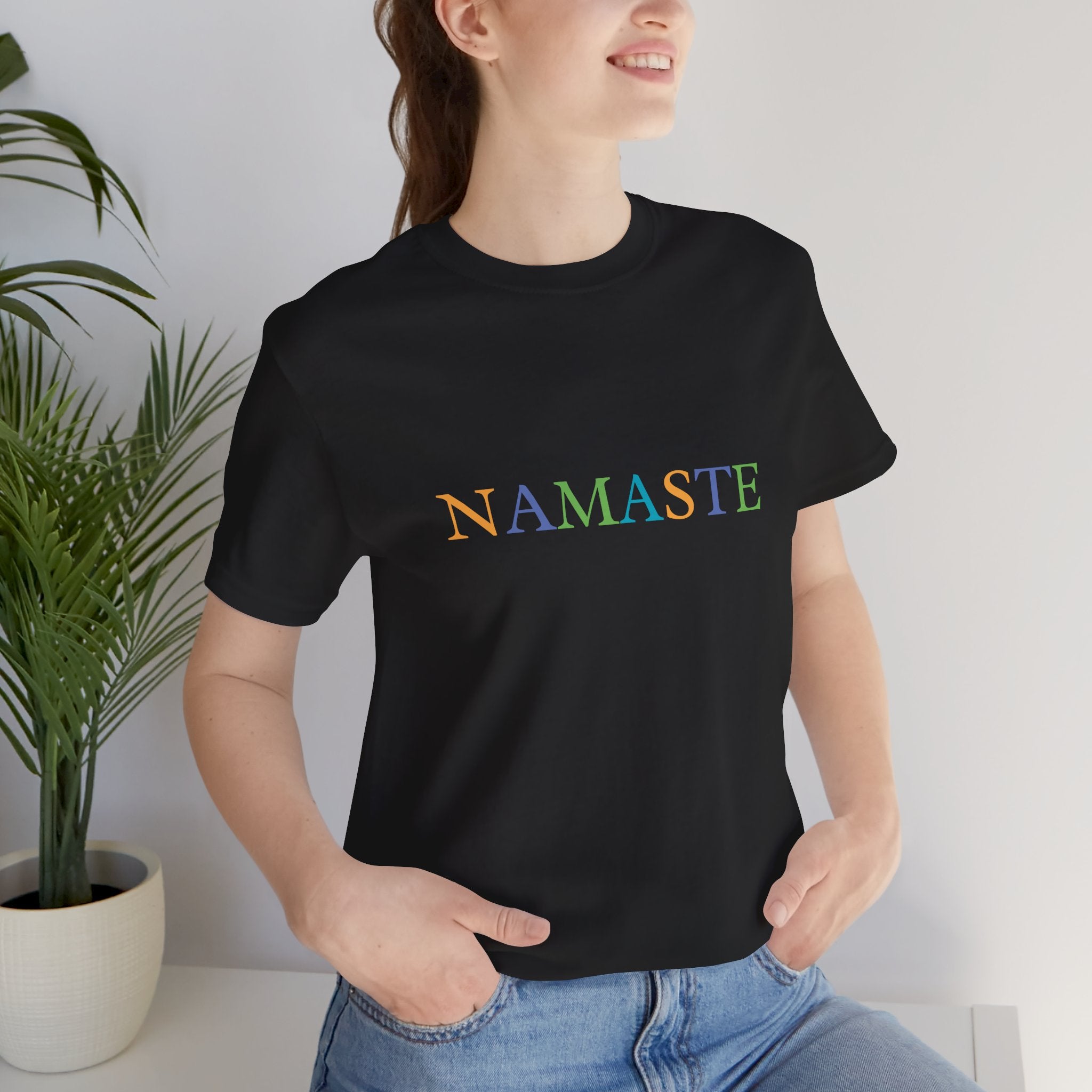 Tramunquiero NAMASTE Camiseta Unisex con Cuello Redondo